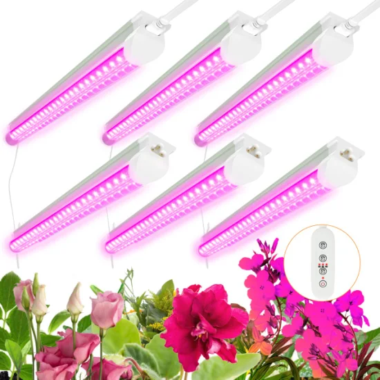 Jesled T8 LED Luz de cultivo de plantas Lámpara de cultivo enlazable de espectro completo para invernadero