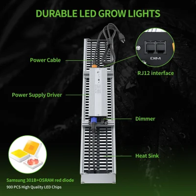 La barra de espectro completo comercial crece la luz impermeable 320W Dimmable LED de la horticultura de las luces crece la luz
